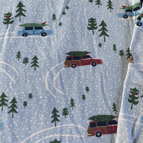 Hanna Andersson Holiday Cars Pajama Set Size 120 - Picture 3 of 5